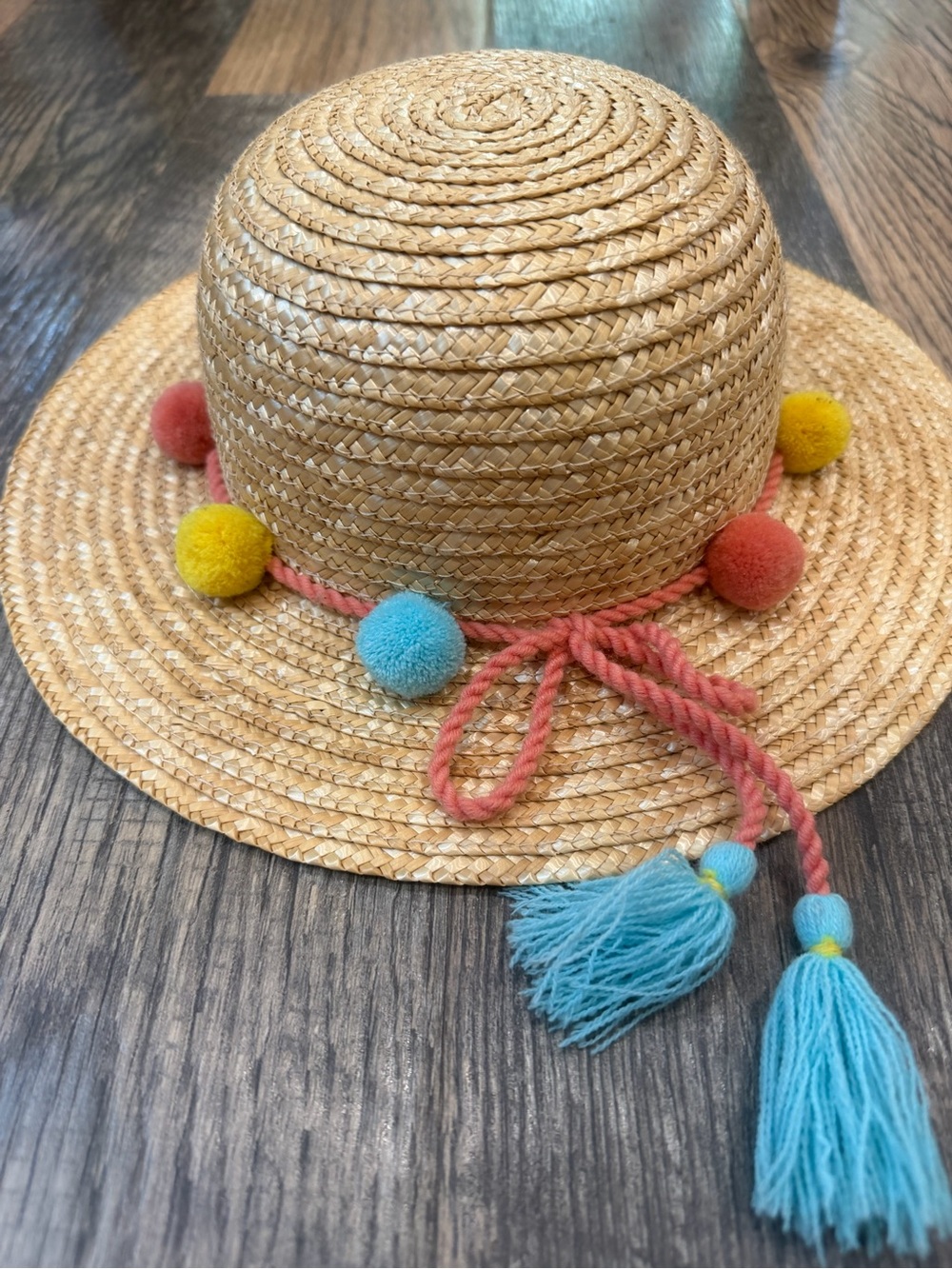 Matilda Jane Natural Straw Wide-Brim Sun Hat